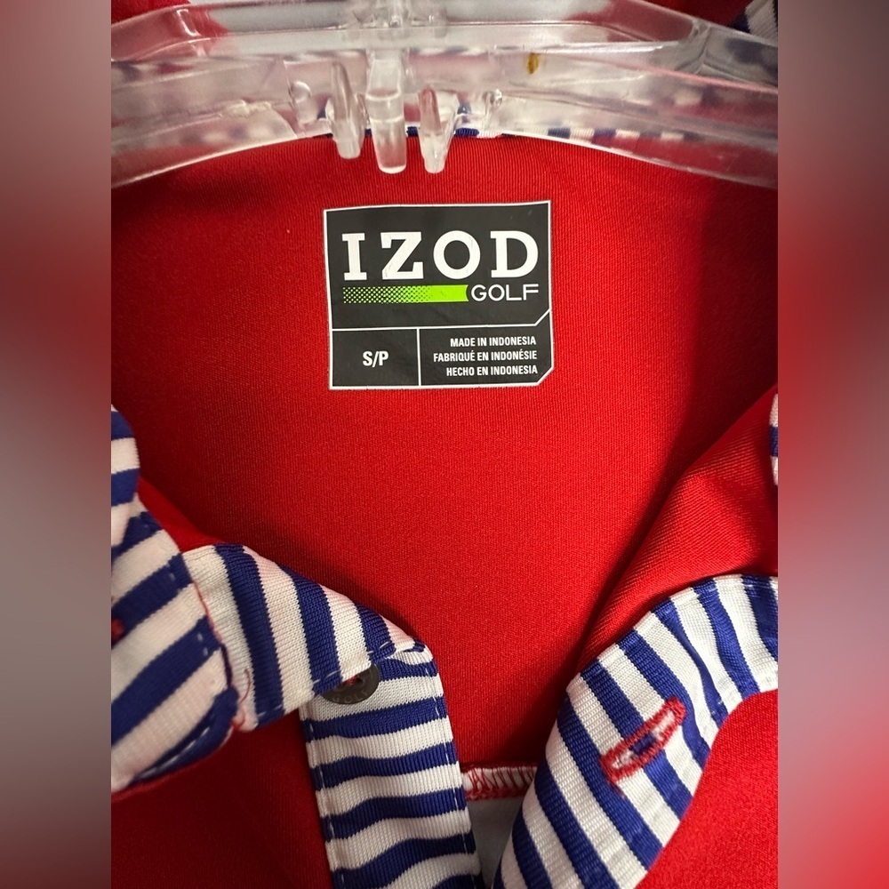IZOD Men's Red golf Shirt size S - Picture 4 of 4